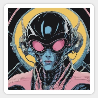 Sci-fi Anime Alien “Megamind” Sticker